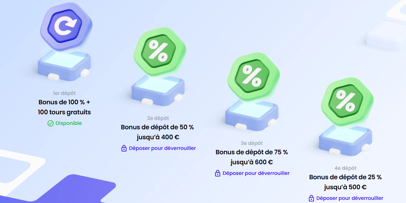 Trickz Casino bonus de bienvenue